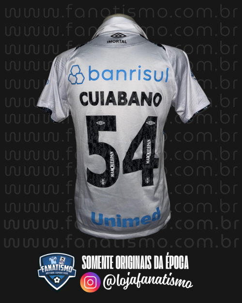 Camisa do Grêmio Oficial II Umbro 2023 #54 Cuiabano Usada em Jogo M - Imagem 2