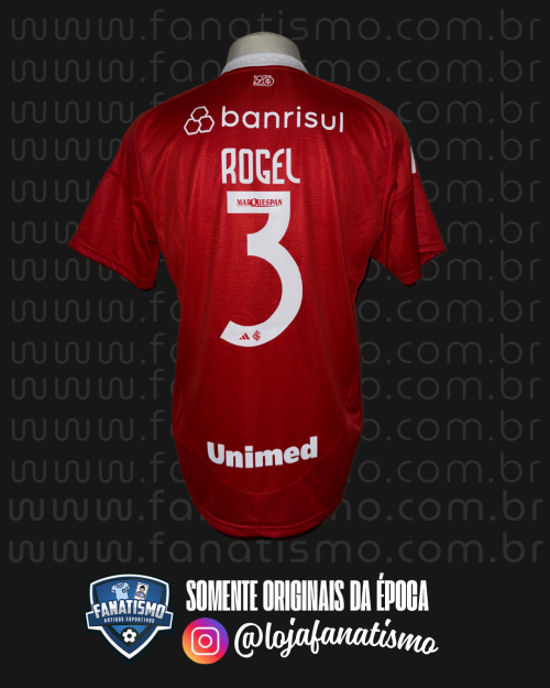 Camisa do Internacional Oficial I Adidas 2025 #3 Rogel Usada em Jogo G - Imagem 2