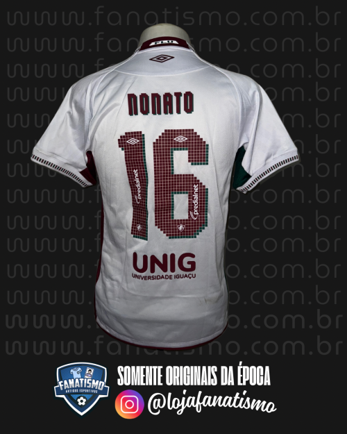 Camisa do Fluminense Oficial II Umbro 2025 #16 Nonato Usada em Jogo vs. Juventude M - Imagem 2
