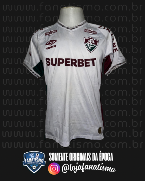 Camisa do Fluminense Oficial II Umbro 2025 #12 Fuentes Usada em Jogo vs. Juventude M
