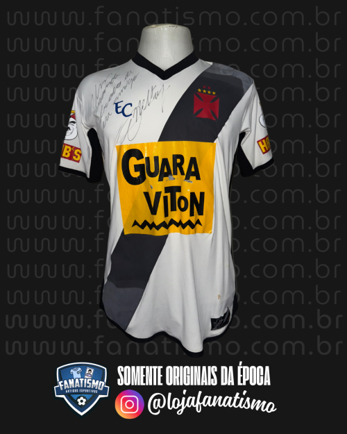 Camisa do Vasco Oficial II “Tampão” Estilo Carioca 2009 #6 Nilton Usada em Jogo Único