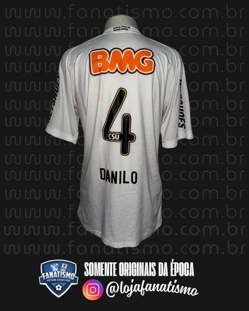 Camisa do Santos Oficial I Umbro 2011 #4 Danilo De Jogo Autografada G - Imagem 2