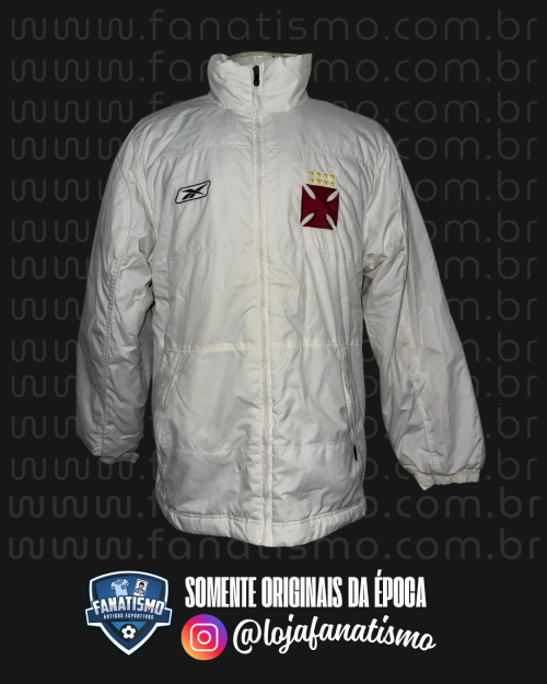 Parka do Vasco Oficial Branca Reebok 2007 GG
