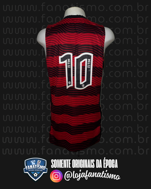 Camiseta do Flamengo Oficial I Basquete Adidas 2023 #10 Usada em Jogo GG - Imagem 2