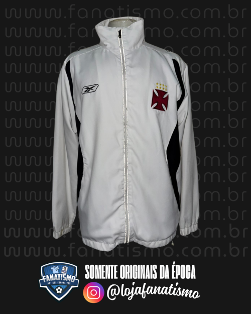 Agasalho do Vasco (Jaqueta + Calça) Oficial Viagem Reebok 2006/2007 GG - Imagem 2
