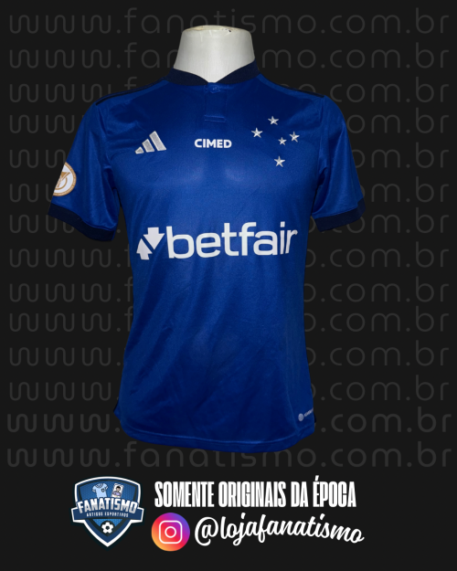 Camisa do Cruzeiro Oficial I Adidas 2023 #48 Daniel Jr. De Jogo P