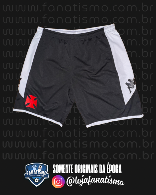 Bermuda do Vasco Oficial Treino CT Kappa 2024/2025 C/Bolsos