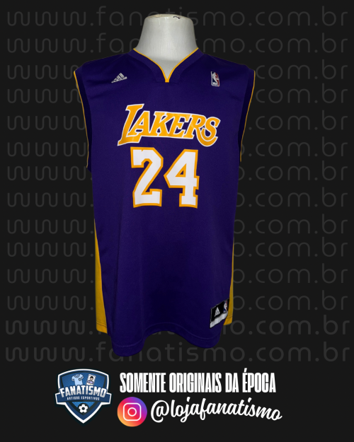 Camiseta dos Los Angeles Lakers Oficial Adidas 2016 #24 Kobe Bryant G