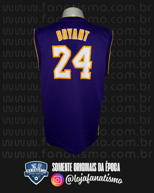 Camiseta dos Los Angeles Lakers Oficial Adidas 2016 #24 Kobe Bryant G - Imagem 2