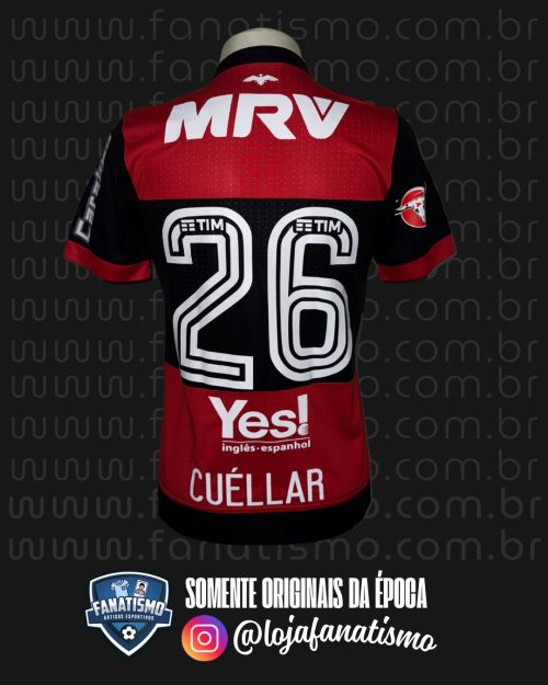 Camisa do Flamengo Oficial I Adidas 2017 #26 Cuellar Usada em Jogo - Imagem 2