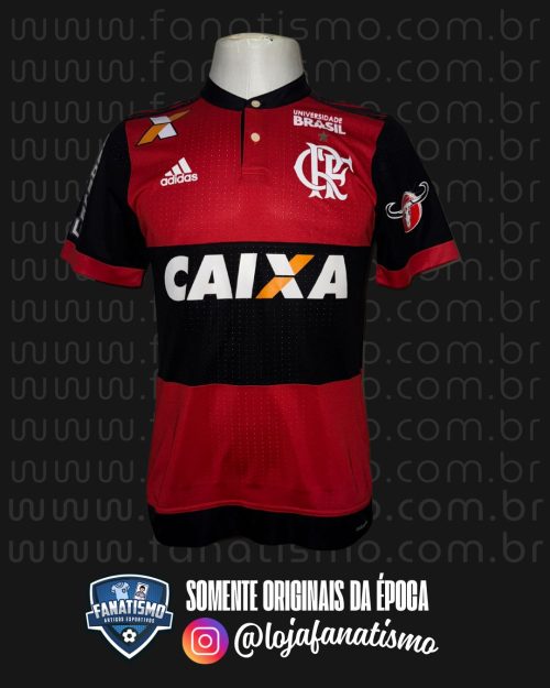 Camisa do Flamengo Oficial I Adidas 2017 #26 Cuellar Usada em Jogo