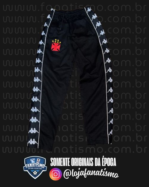 Calça do Vasco Oficial Treino Kappa 1999/2000 P