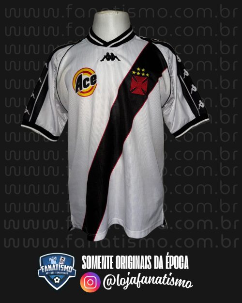 Camisa do Vasco Oficial II Kappa 1999 #20 Usada em Jogo Copa Mercosul G