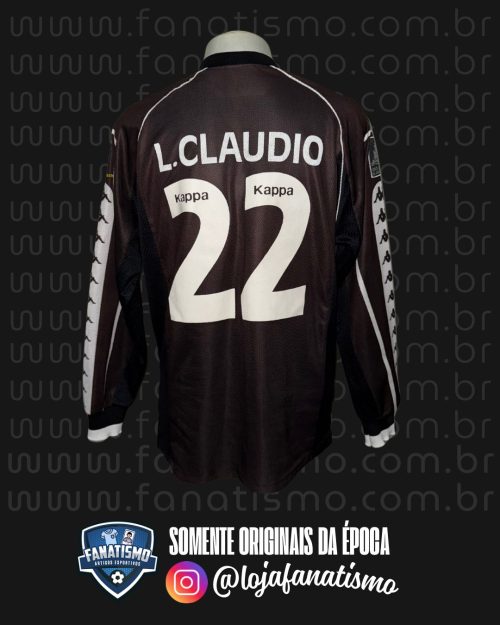 Camisa do Vasco Oficial I Manga Longa Kappa 1998 #22 Luiz Cláudio De Jogo vs. Real Madrid G - Imagem 2