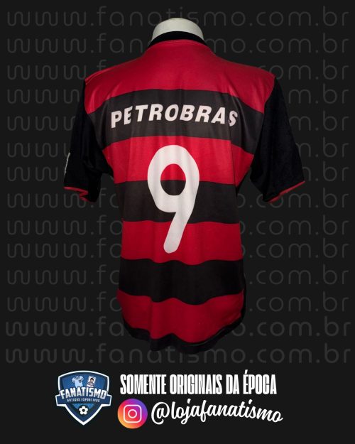 Camisa do Flamengo Oficial I Nike 2000/2001 #9 M - Imagem 2