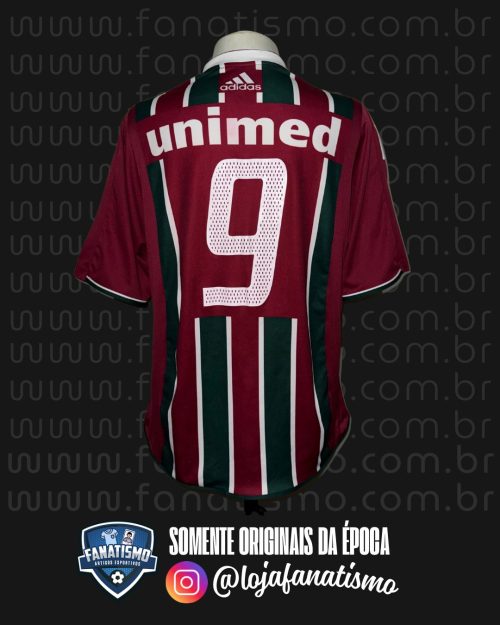 Camisa do Fluminense Oficial I Adidas 2003 #9 De Jogo GG - Imagem 2