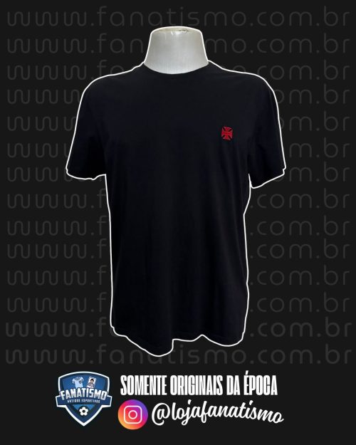 Camisa do Vasco Oficial Reserva Preta Cruz Bordada GG