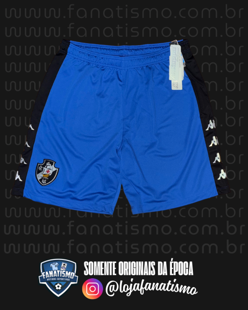 Calção/Short do Vasco Oficial Goleiro Azul Kappa 2022/2023 Novo GG