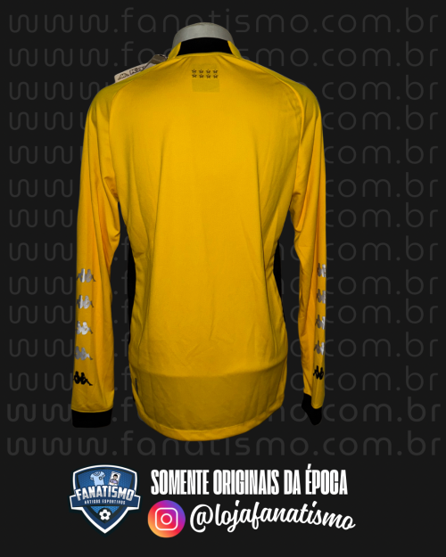 Camisa do Vasco Oficial Goleiro Amarela Manga Longa Kappa 2022/2023 Nova - Imagem 2