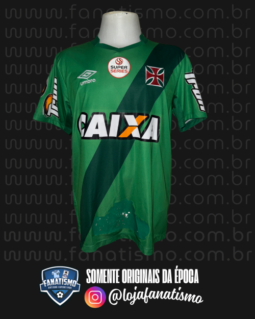 Camisa do Vasco Oficial Goleiro Verde Umbro 2015 #12 Jordi Usada em Jogo Florida Cup GG
