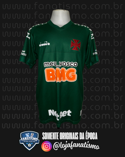 Camisa do Vasco Oficial Goleiro Verde Diadora 2019 #12 Jordi Usada em Jogo GG