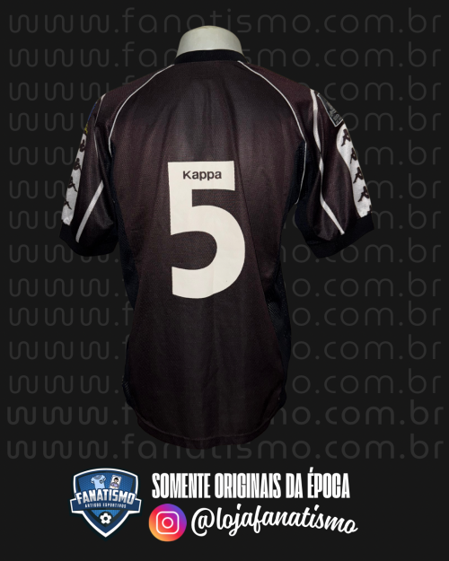 Camisa do Vasco Oficial I Futsal Kappa 1998 #5 Usada em Jogo M - Imagem 2