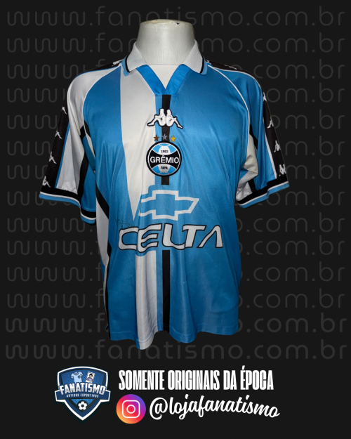 Camisa do Grêmio Oficial III Kappa 2000 #10 Ronaldinho Gaúcho G