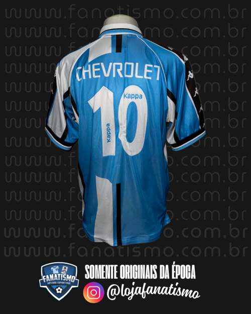 Camisa do Grêmio Oficial III Kappa 2000 #10 Ronaldinho Gaúcho G - Imagem 2