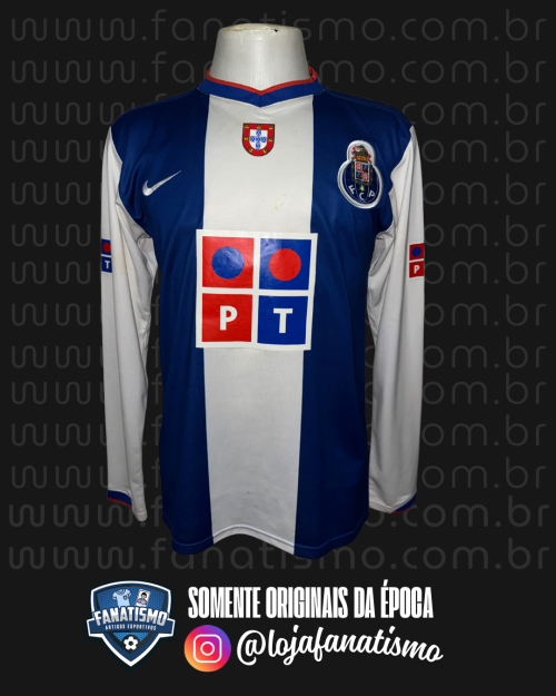 Camisa do Porto Oficial Manga Longa Nike 2006/2007 #29 Bruno Moraes De Jogo G