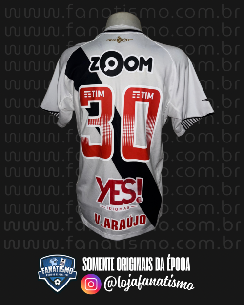 Camisa do Vasco Oficial II Diadora 2018 #30 Vinicius Araújo Usada em Jogo G - Imagem 2