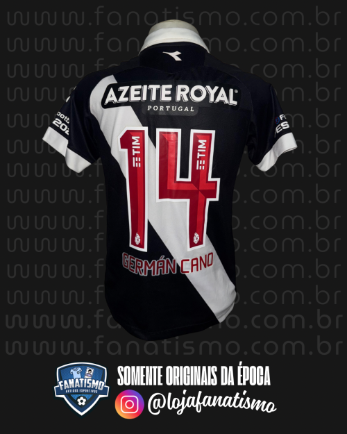 Camisa do Vasco Oficial I Diadora 2019 #14 German Cano Usada em Jogo P - Imagem 2