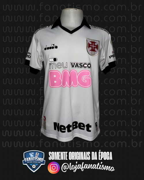 Camisa do Vasco Oficial III Diadora 2019 #25 Richard Usada em Jogo Outubro Rosa M