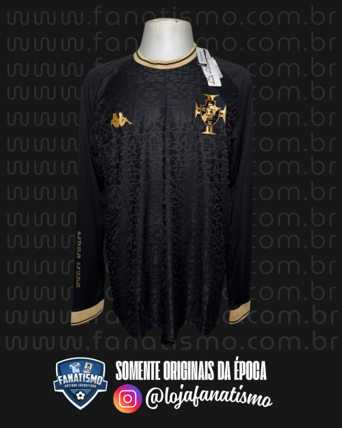 Camisa do Vasco Oficial Goleiro Manga Longa Kappa 2022/2023 S/Nº Nova 3G