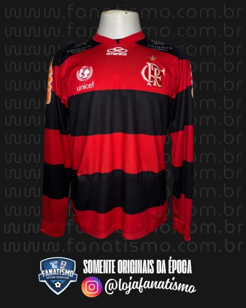 Camisa do Flamengo Oficial I Manga Longa Olympikus 2012 #38 De Jogo M