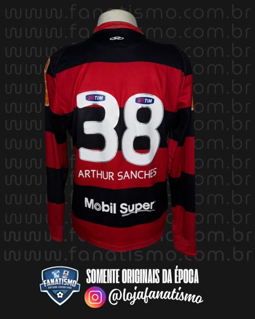 Camisa do Flamengo Oficial I Manga Longa Olympikus 2012 #38 De Jogo M - Imagem 2