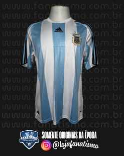 Camisa da Seleção da Argentina Oficial I Adidas 2008 #10 Messi G