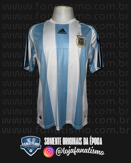 Camisa da Seleção da Argentina Oficial I Adidas 2008 #10 Messi G
