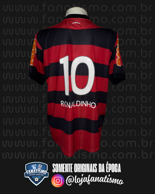 Camisa do Flamengo Oficial I Olympikus 2011 #10 Ronaldinho Gaúcho GG - Imagem 2