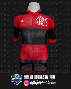 Camisa do Flamengo Oficial I Adidas 1981 #13 Marinho Usada em Jogo