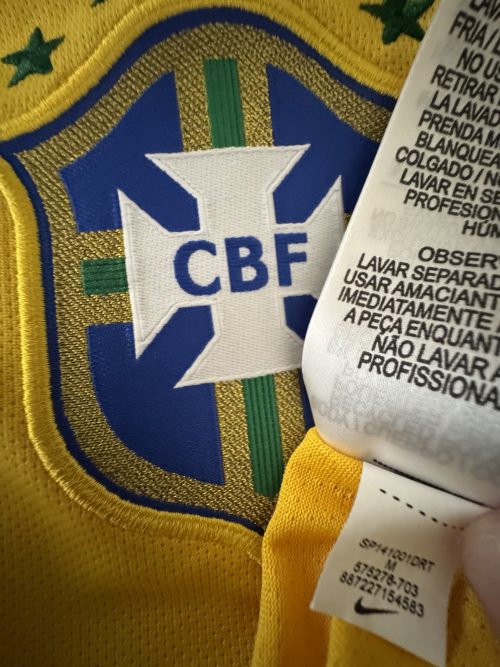 Camisa da Seleção Brasileira Oficial I Nike 2014 #15 De Jogo M - Imagem 4