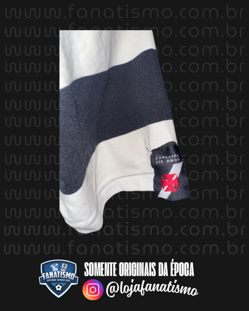 Camisa do Vasco Oficial Polo Edição Especial 110 Anos Reebok 2008 - Imagem 3