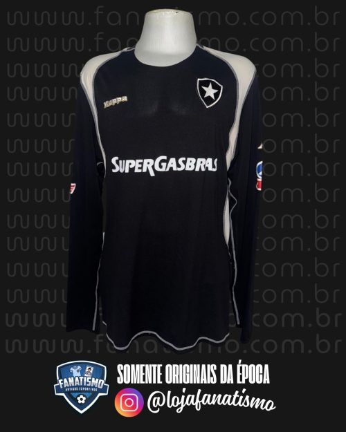 Camisa do Botafogo Oficial Goleiro Manga Longa Kappa 2008 #1 Usada em Jogo GG