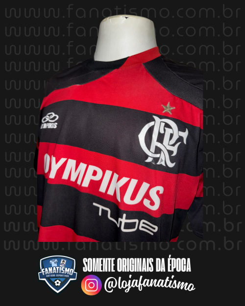 Camisa do Flamengo Oficial I Olympikus 2009 #9 G - Imagem 3