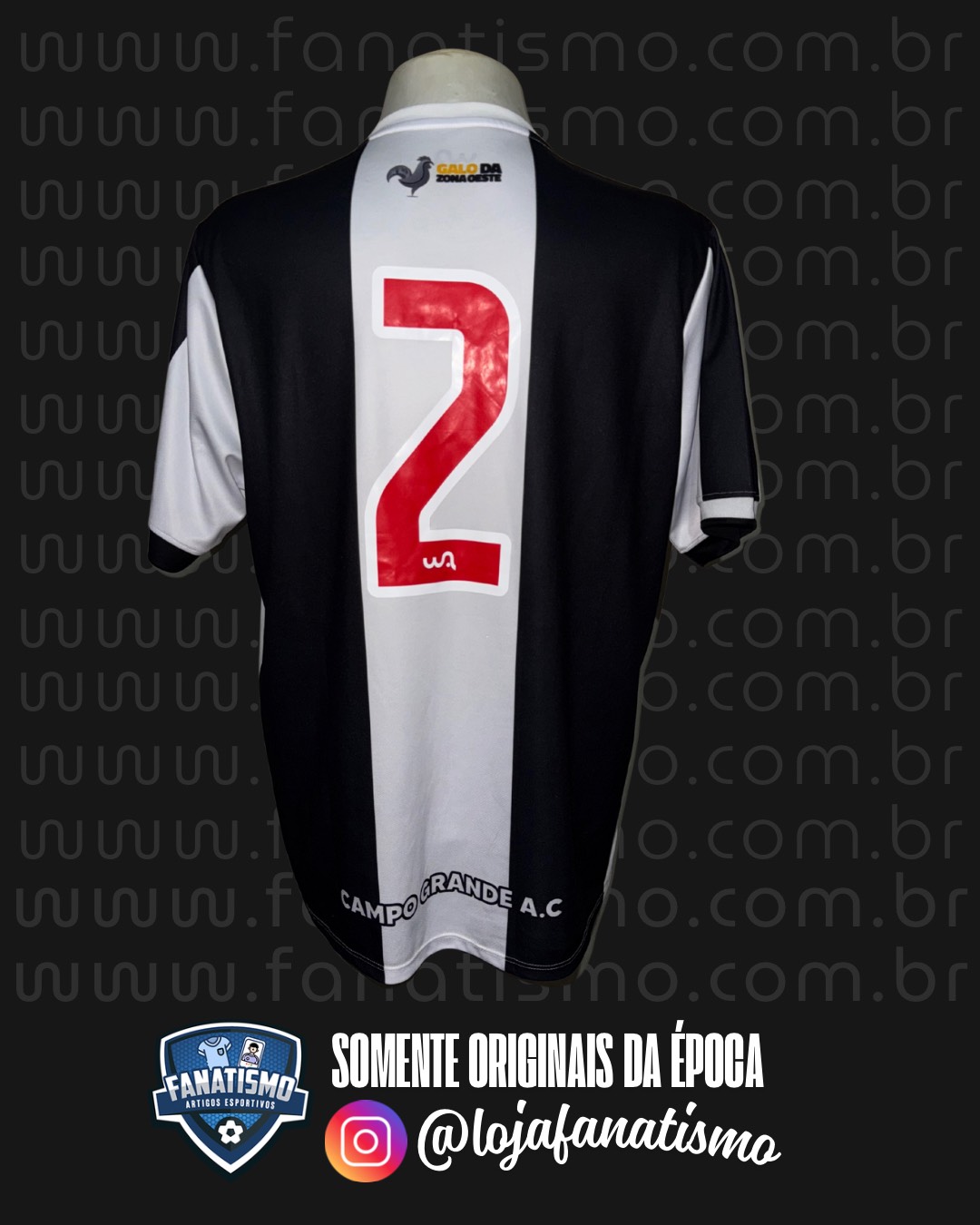 Camisa do Campo Grande/RJ Oficial I WA Sports 2022 #2 Usada em Jogo GG - Imagem 2