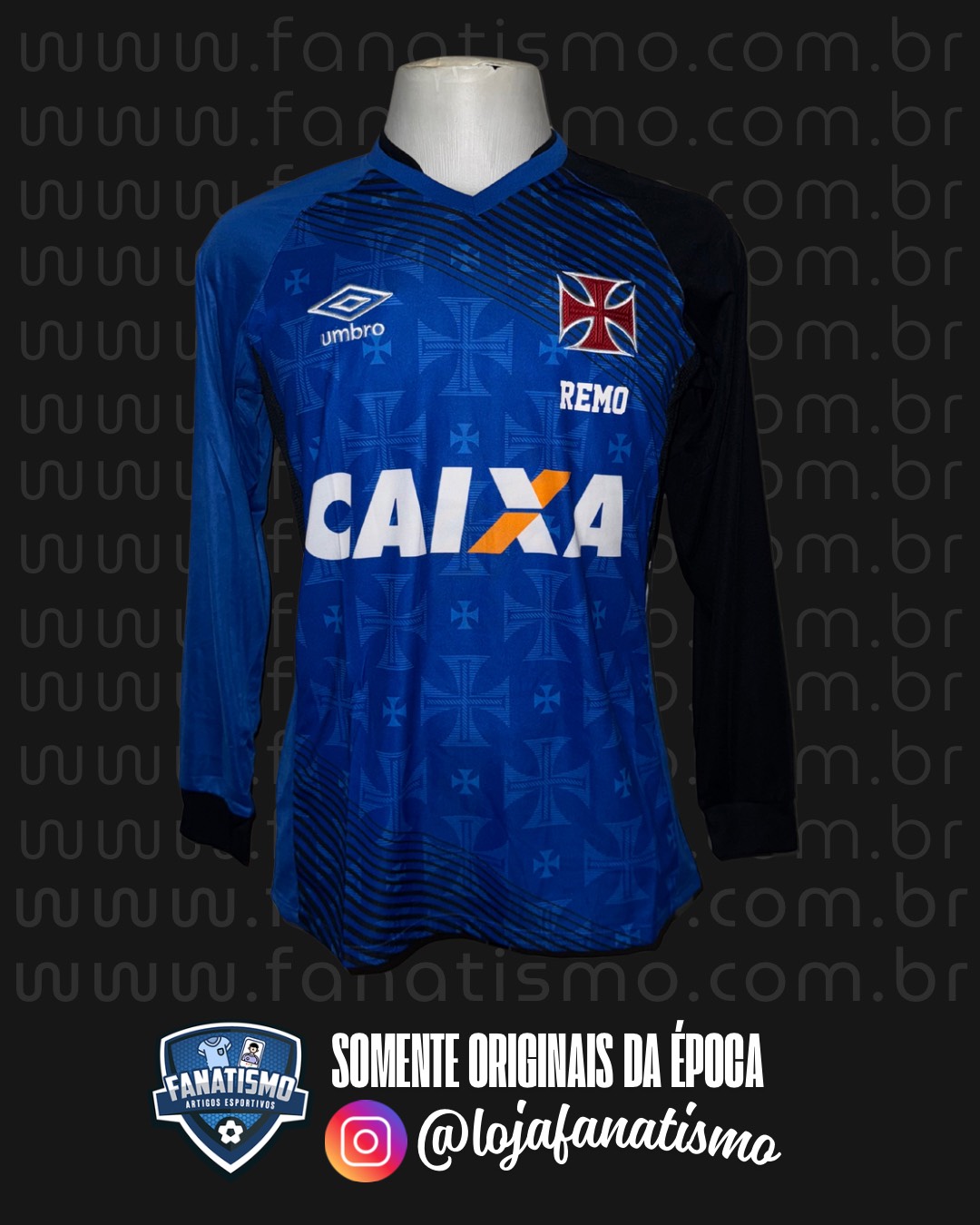 Camisa do Vasco Oficial Treino Manga Longa Remo Umbro 2014/2015 Nova M