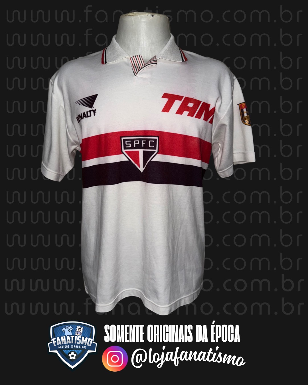 Camisa do São Paulo Oficial I Penalty 1992 #10 Raí G