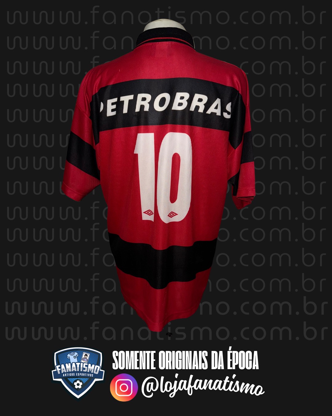 Camisa do Flamengo Oficial I Umbro 1999/2000 #10 GG - Imagem 2