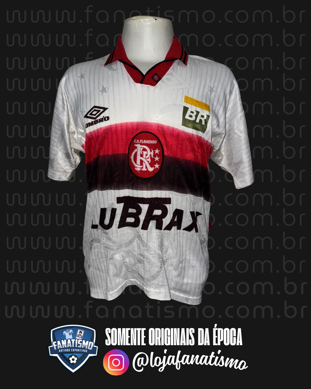 Camisa do Flamengo Oficial II Umbro 1997/1998 #14 Usada em Jogo