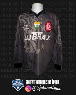 Camisa do Flamengo Oficial Goleiro Umbro 1997/1998 #12 Usada em Jogo (Autógrafo Zico)