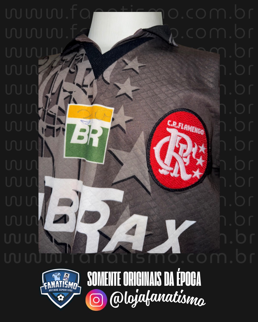 Camisa do Flamengo Oficial Goleiro Umbro 1997/1998 #12 Usada em Jogo (Autógrafo Zico) - Imagem 3